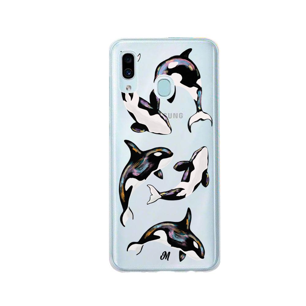 Case para Samsung A20 / A30 Ballenas marinas - Mandala Cases