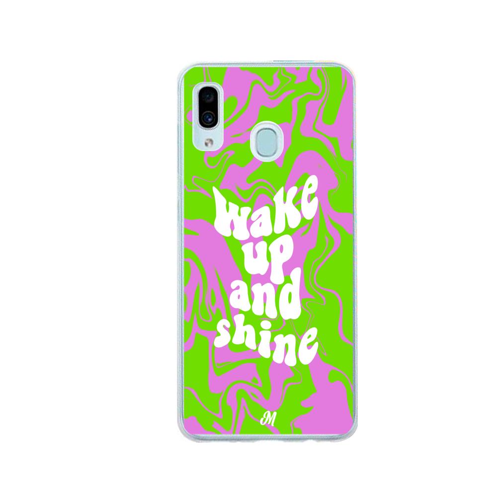 Case para Samsung A20 / A30 wake up and shine - Mandala Cases