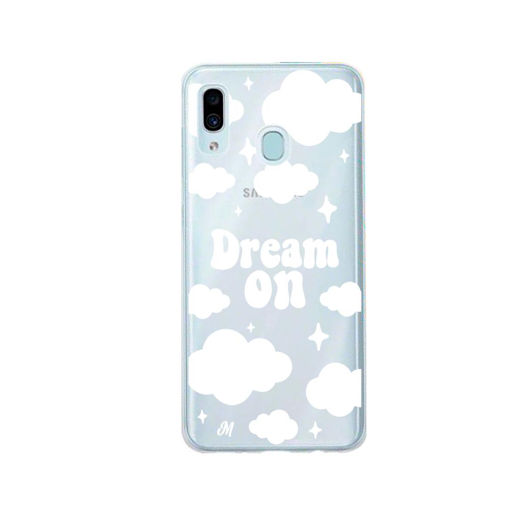 Case para Samsung A20 / A30 Dream on blanco - Mandala Cases