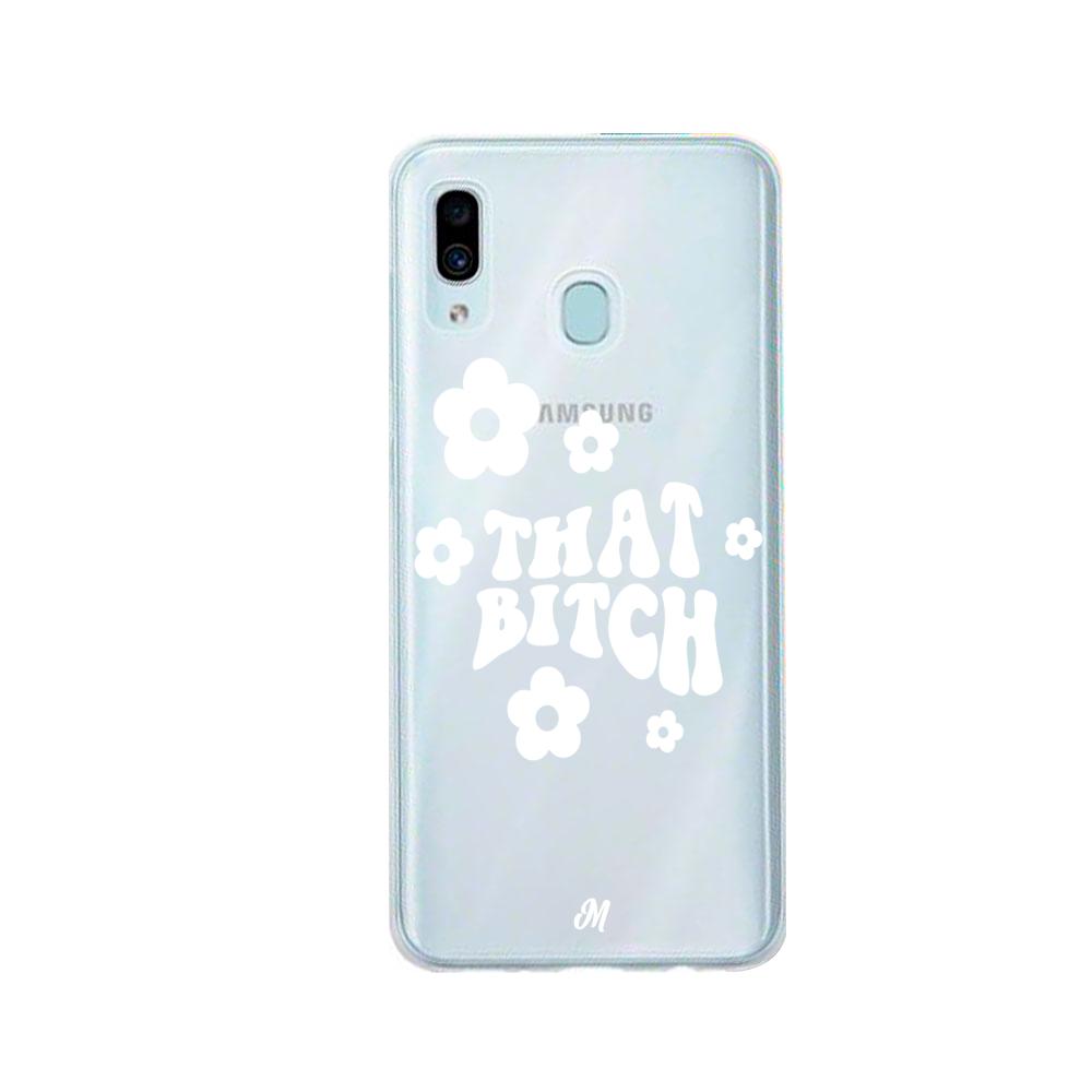 Case para Samsung A20 / A30 That bitch blanco - Mandala Cases