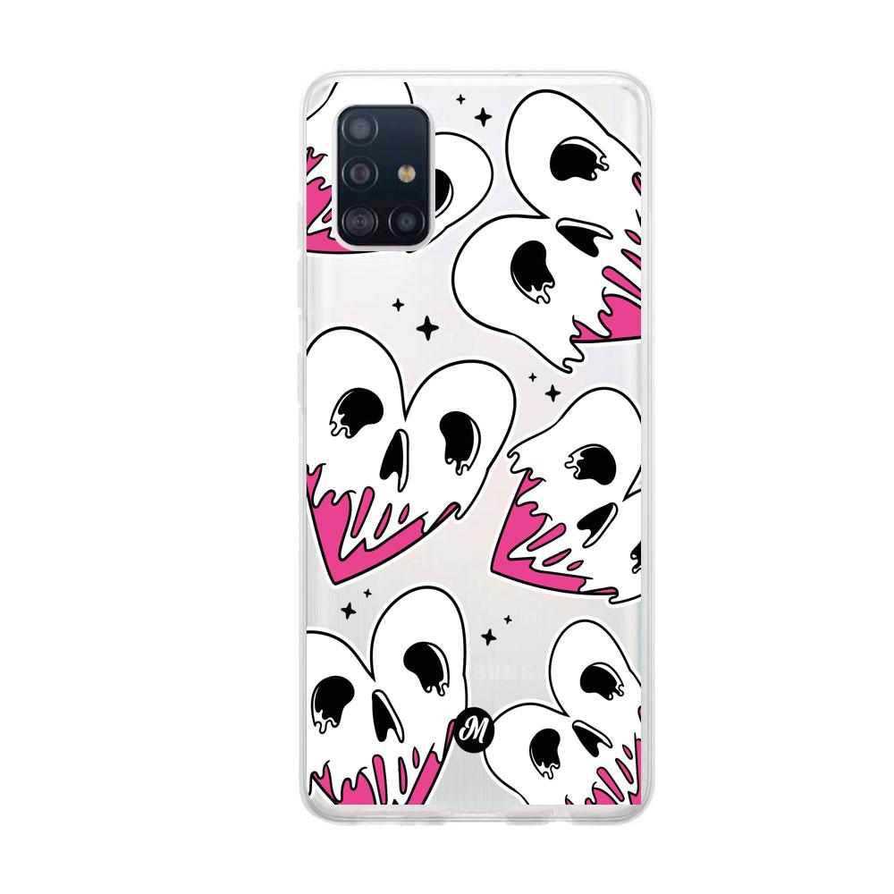 Cases para Samsung A51 Corazones calavera - Mandala Cases