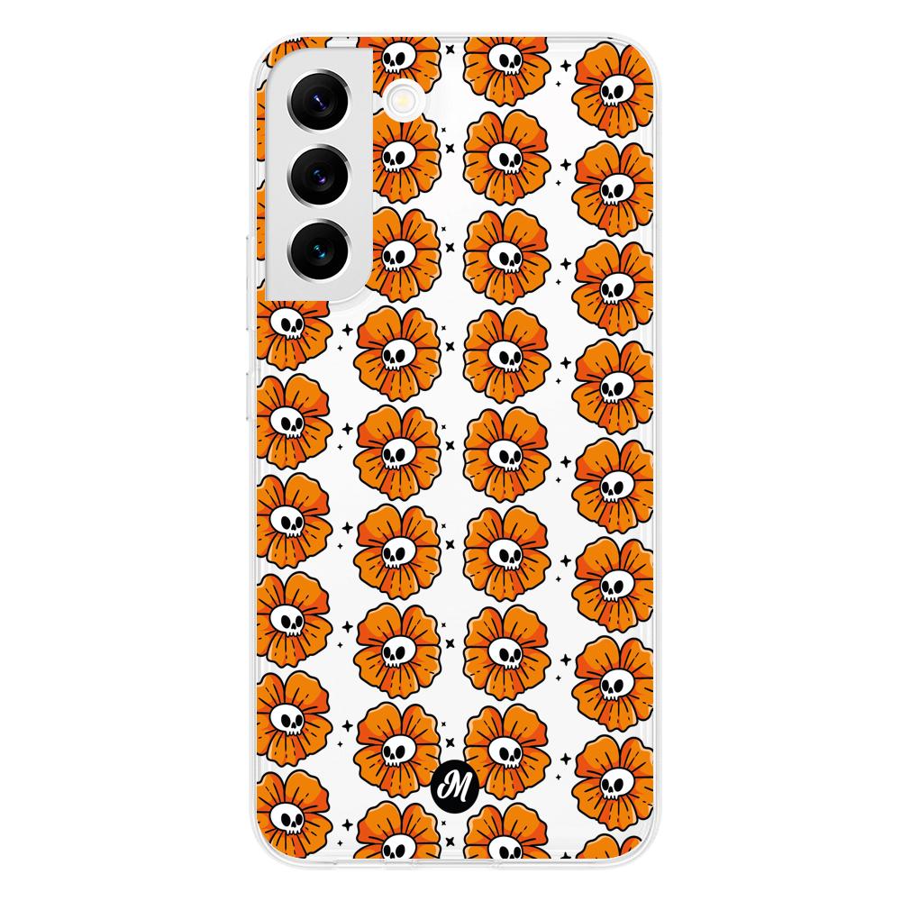 Cases para Samsung S22 Flor Calavera - Mandala Cases