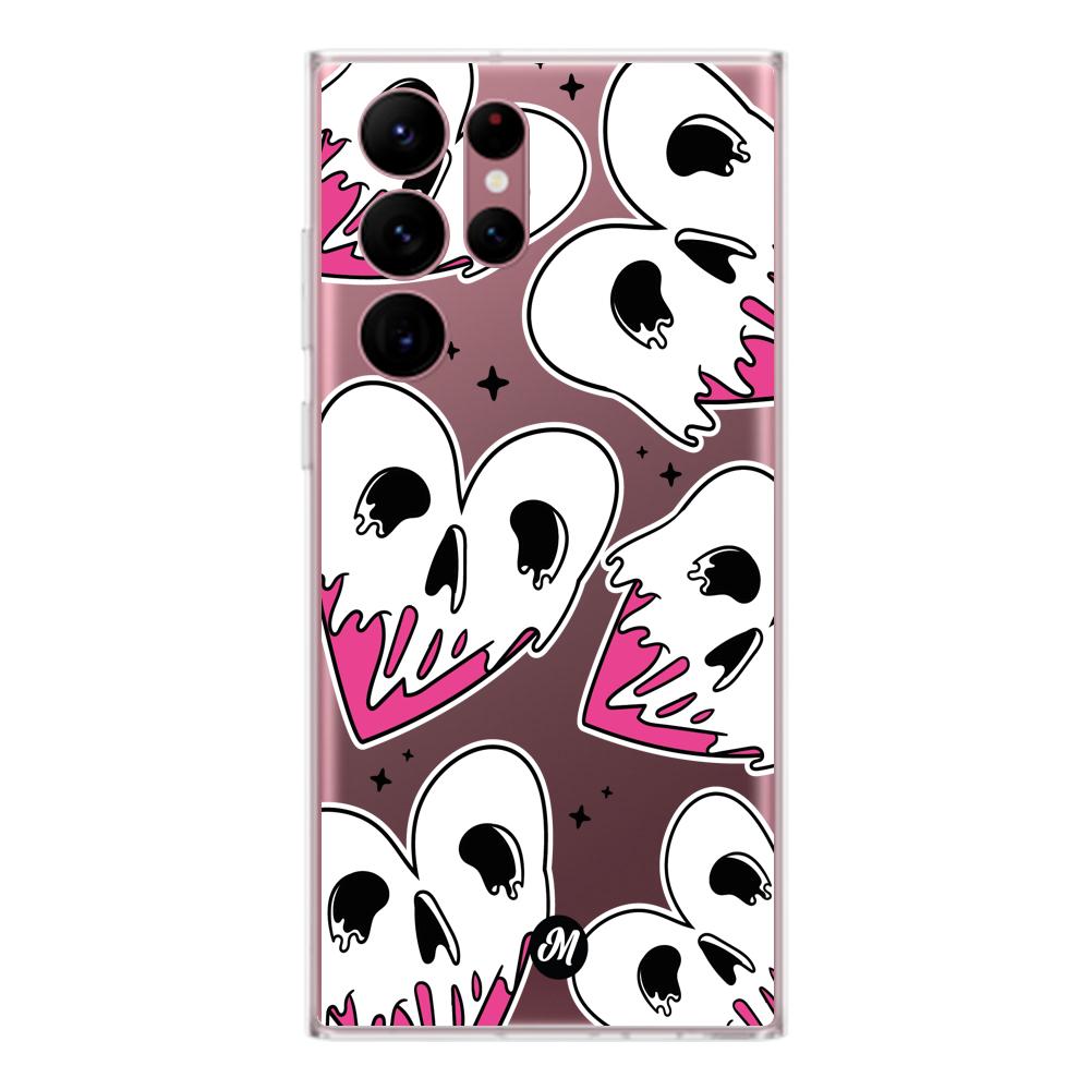 Cases para Samsung S22 Ultra Corazones calavera - Mandala Cases