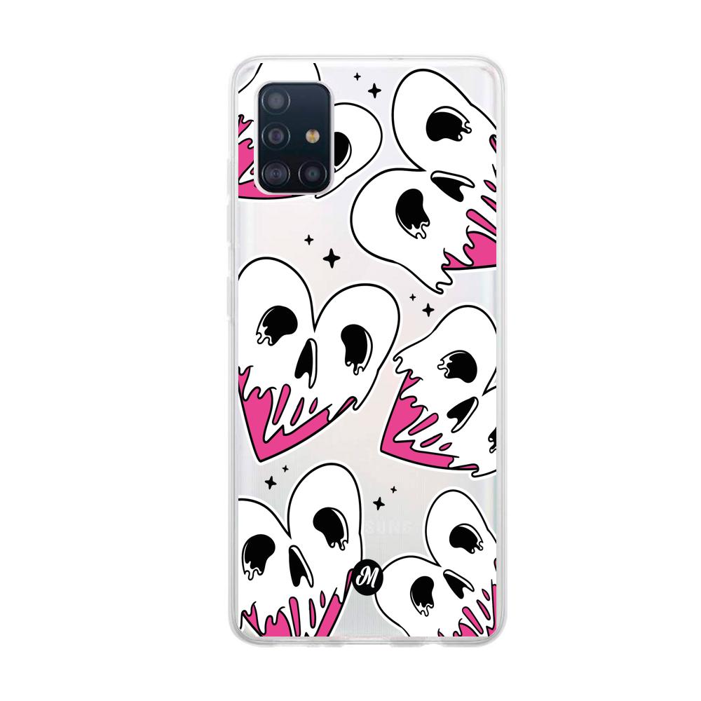 Cases para Samsung A71 Corazones calavera - Mandala Cases