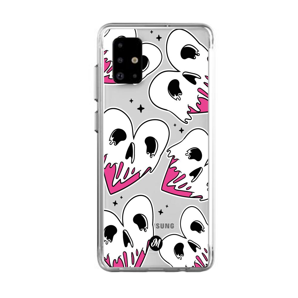 Cases para Samsung A31 Corazones calavera - Mandala Cases