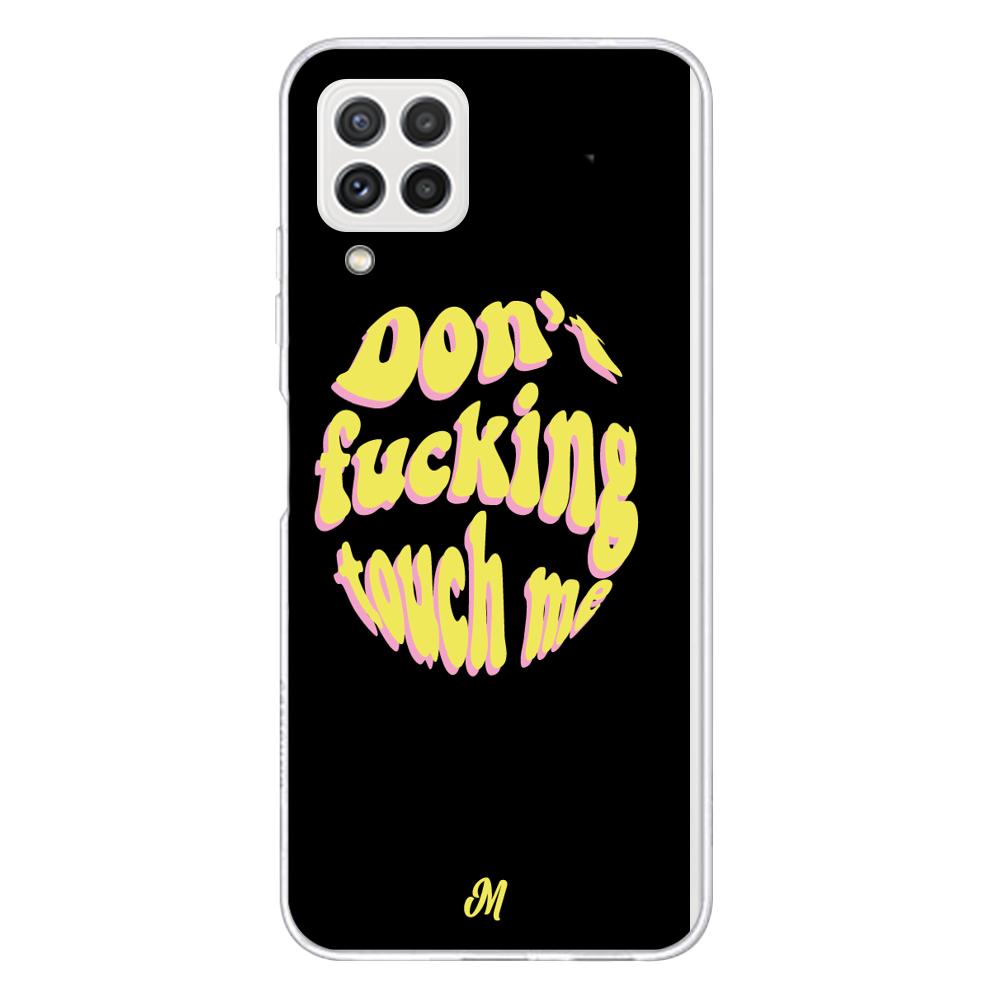 Funda Don't fucking touch me amarillo Samsung