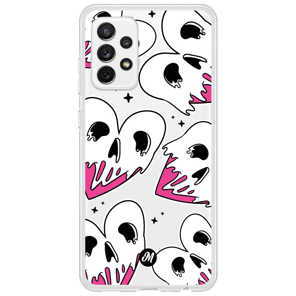 Cases para Samsung A72 4G Corazones calavera - Mandala Cases