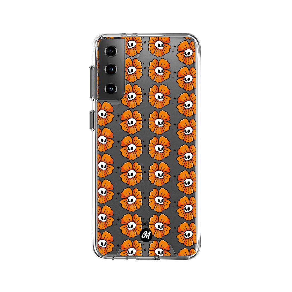 Cases para Samsung S21 Plus Flor Calavera - Mandala Cases