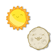 Sol y luna  Sticky-charm - Mandala Cases 