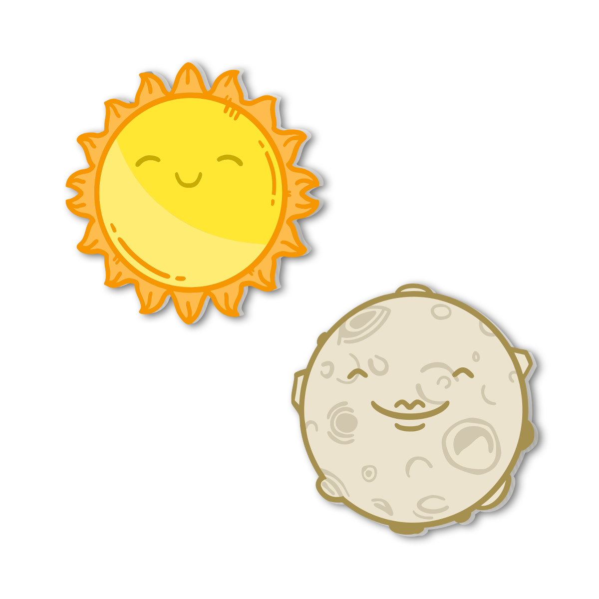 Sol y luna  Sticky-charm - Mandala Cases 