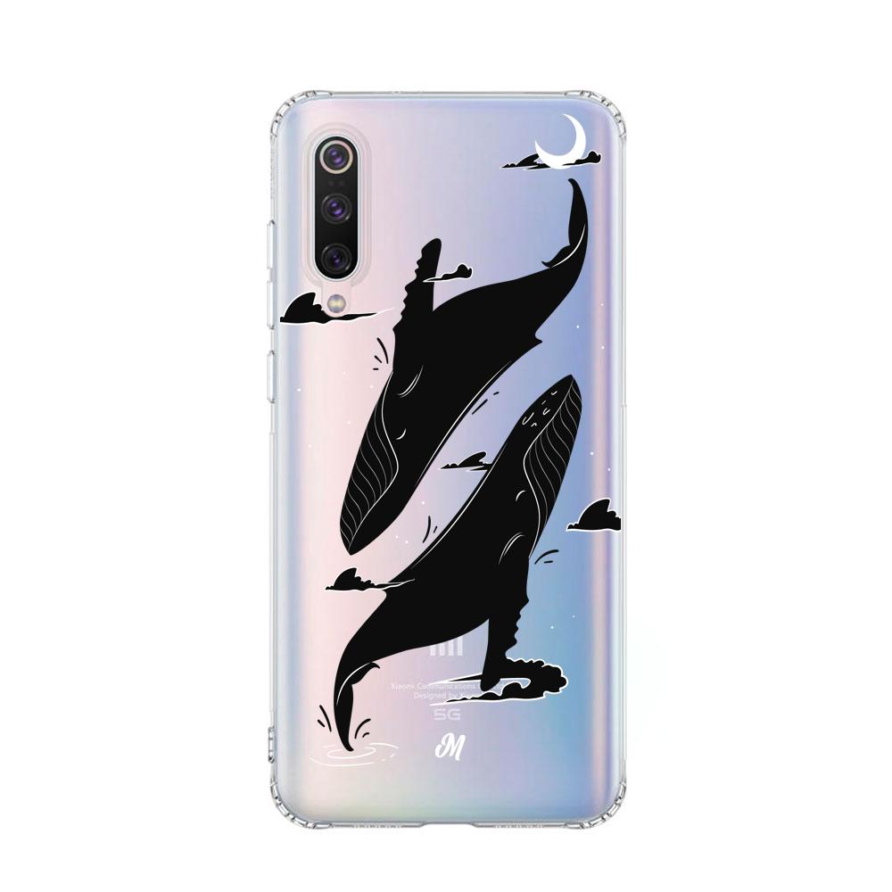 Cases para Xiaomi Mi 9 Canto de ballena azul - Mandala Cases