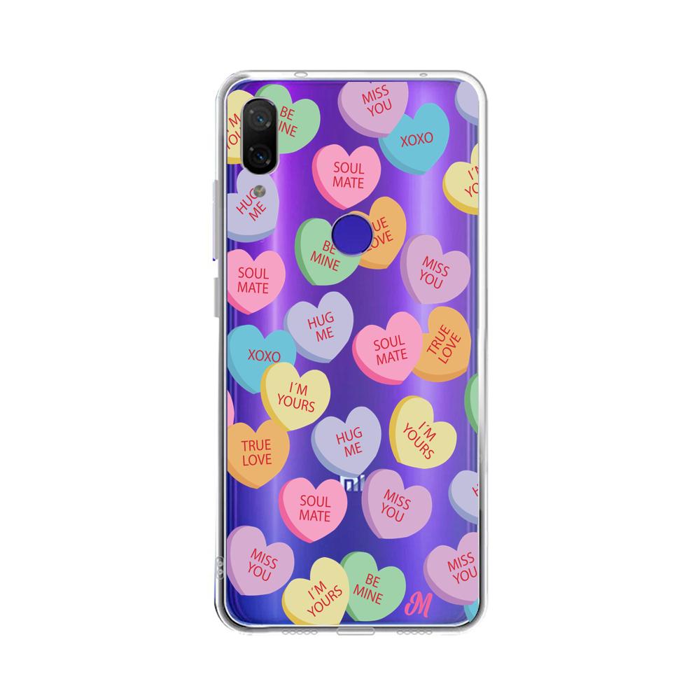 Case para Xiaomi Redmi note 7 Corazones de caramelo - Mandala Cases