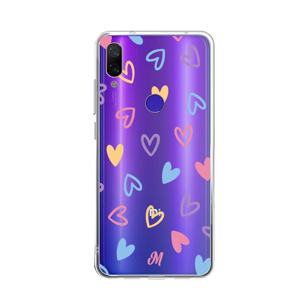 Case para Xiaomi Redmi note 7 Dibujo de Corazones  - Mandala Cases