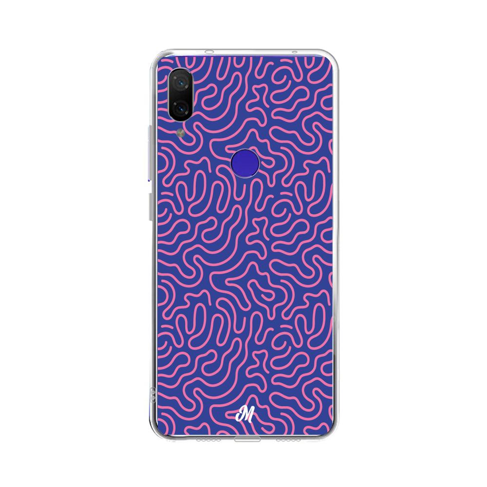 Case para Xiaomi Redmi note 7 Pink crazy lines - Mandala Cases