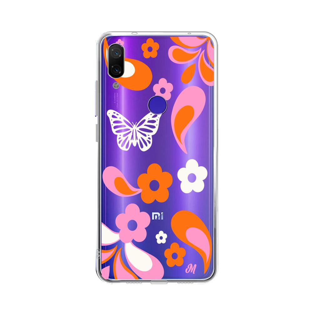 Case para Xiaomi Redmi note 7 Flores rojas aesthetic - Mandala Cases