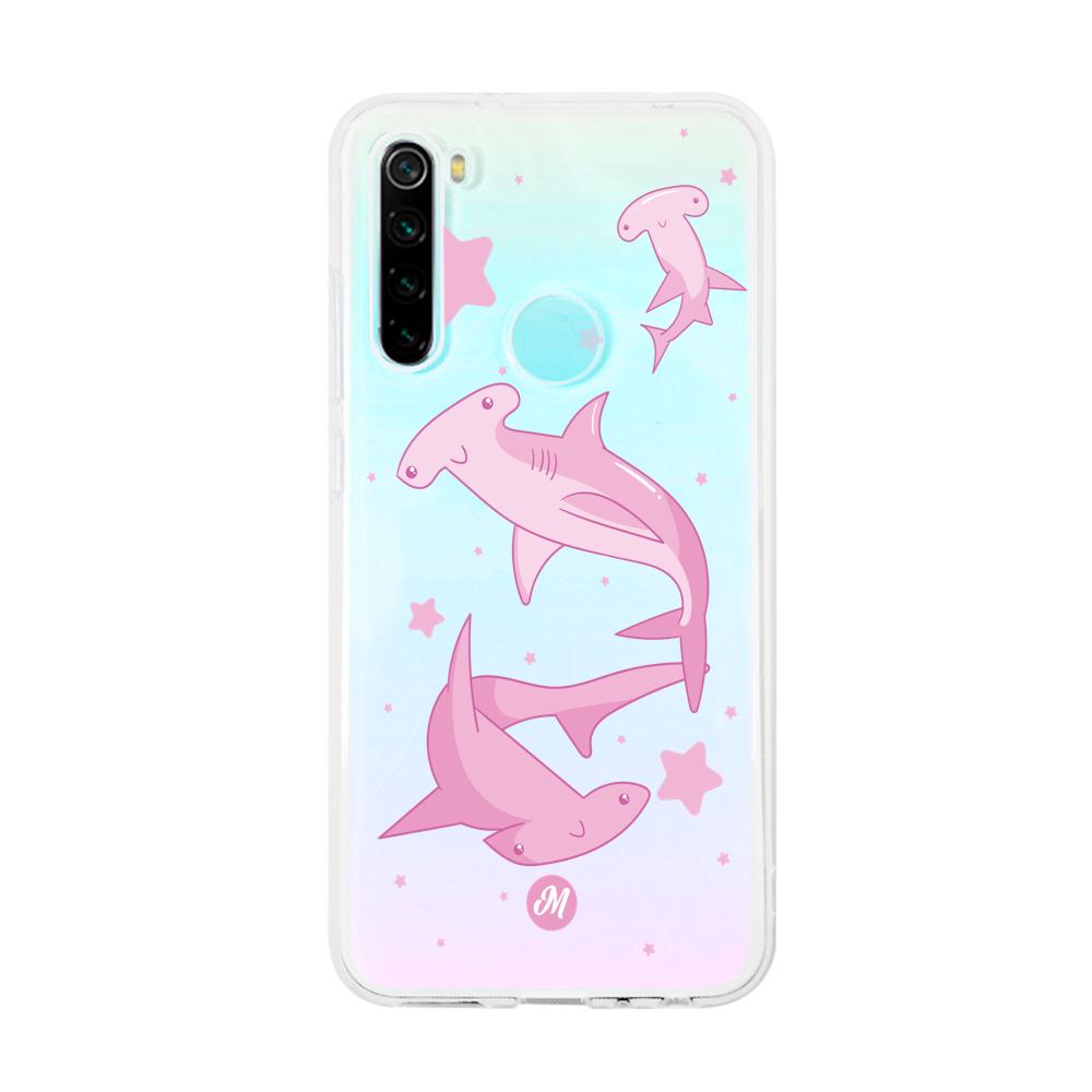Cases para Xiaomi redmi note 8 Tiburon martillo rosa - Mandala Cases
