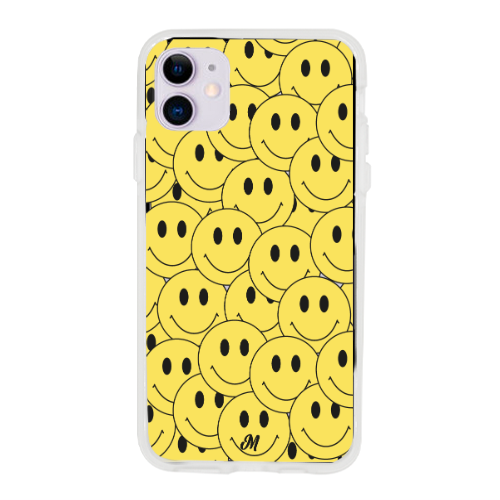 Funda Yellow happy faces iphone