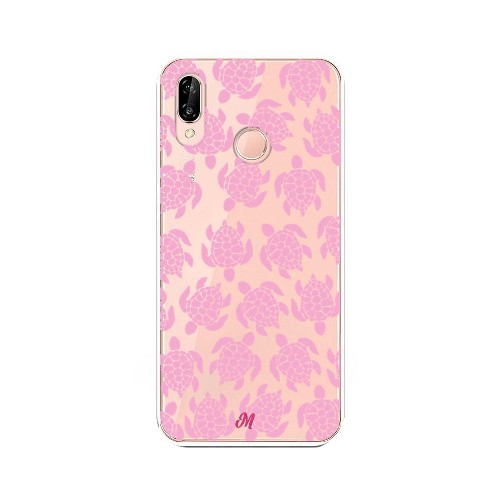 Case para Huawei P20 Lite Tortugas rosa - Mandala Cases