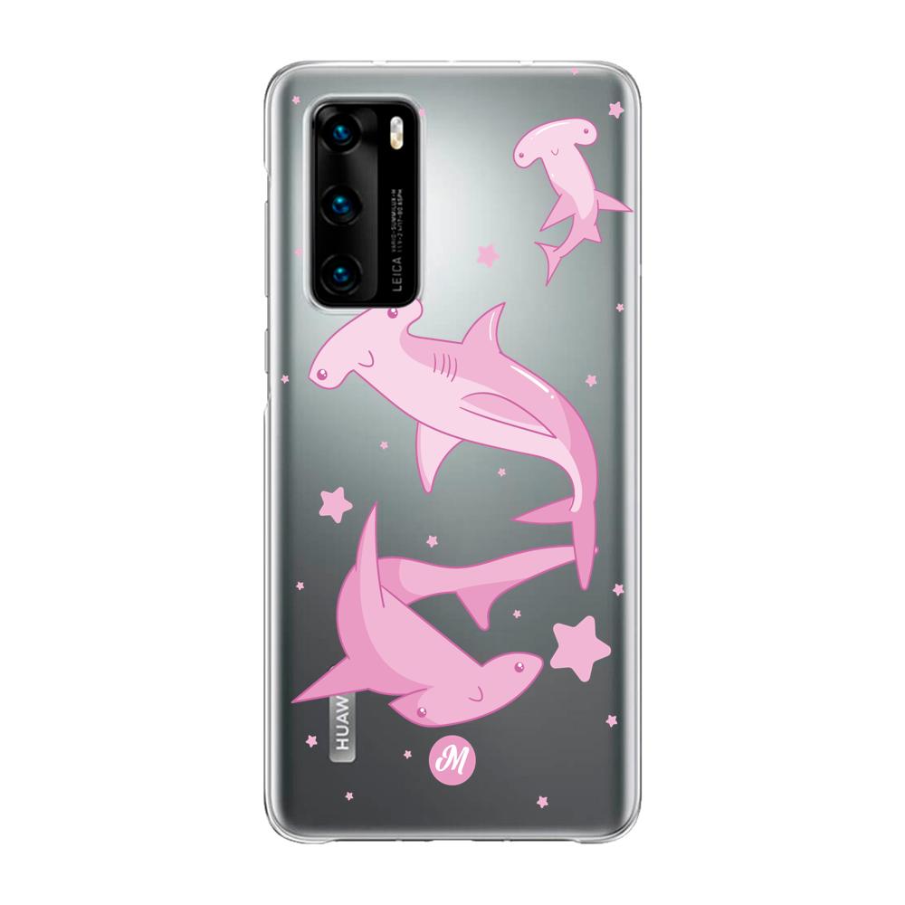 Cases para Huawei P40 Tiburon martillo rosa - Mandala Cases