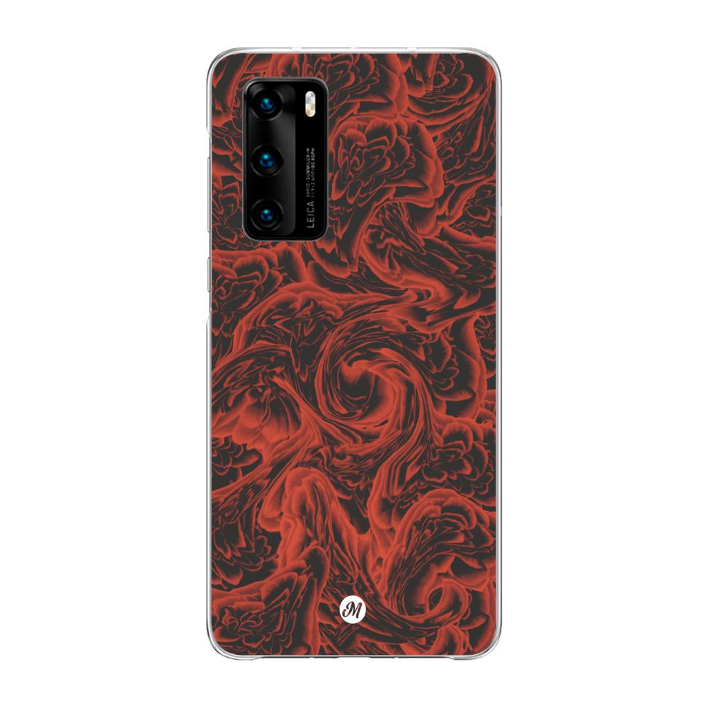 Cases para Huawei P40 RED ROSES - Mandala Cases