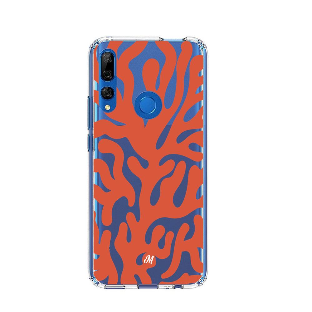 Cases para Huawei Y9 2019 Coral textura - Mandala Cases