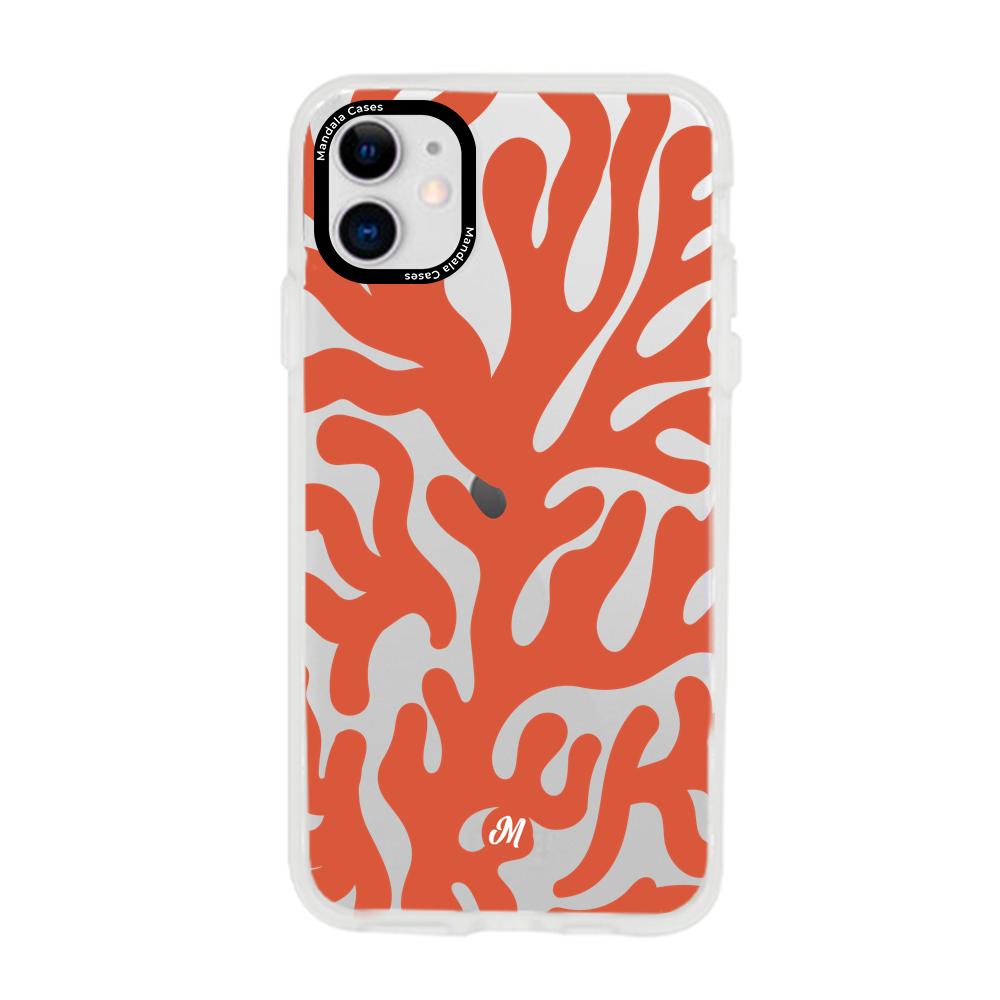 Cases para iphone 11 Coral textura - Mandala Cases