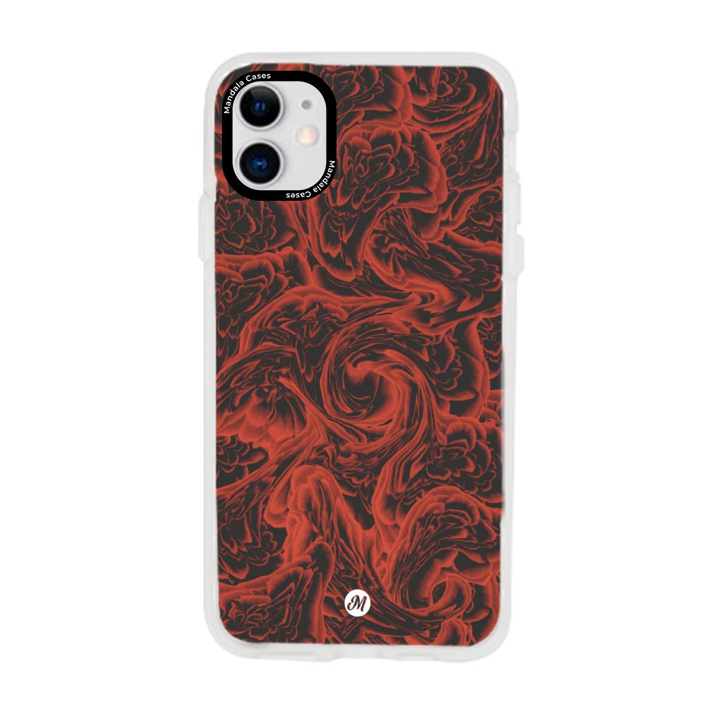 Cases para iphone 11 RED ROSES - Mandala Cases