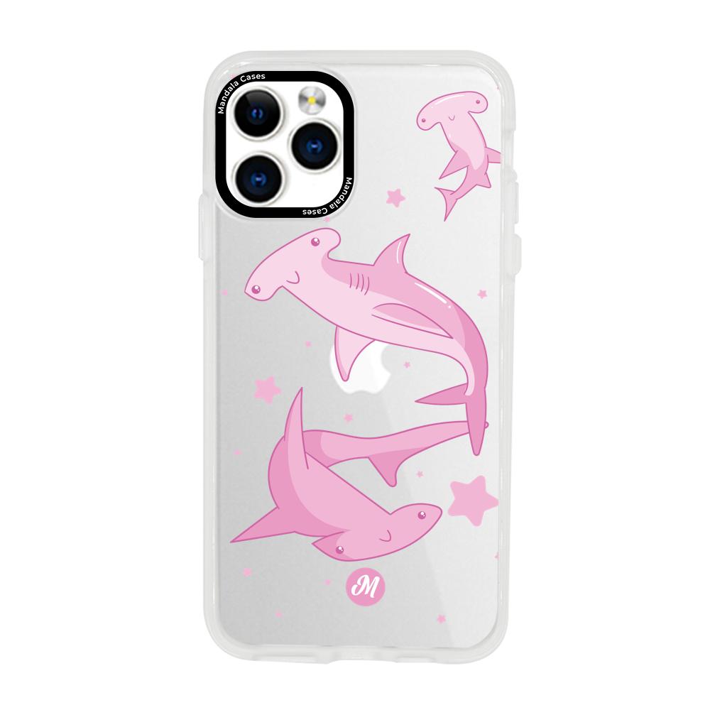 Cases para iphone 11 pro max Tiburon martillo rosa - Mandala Cases