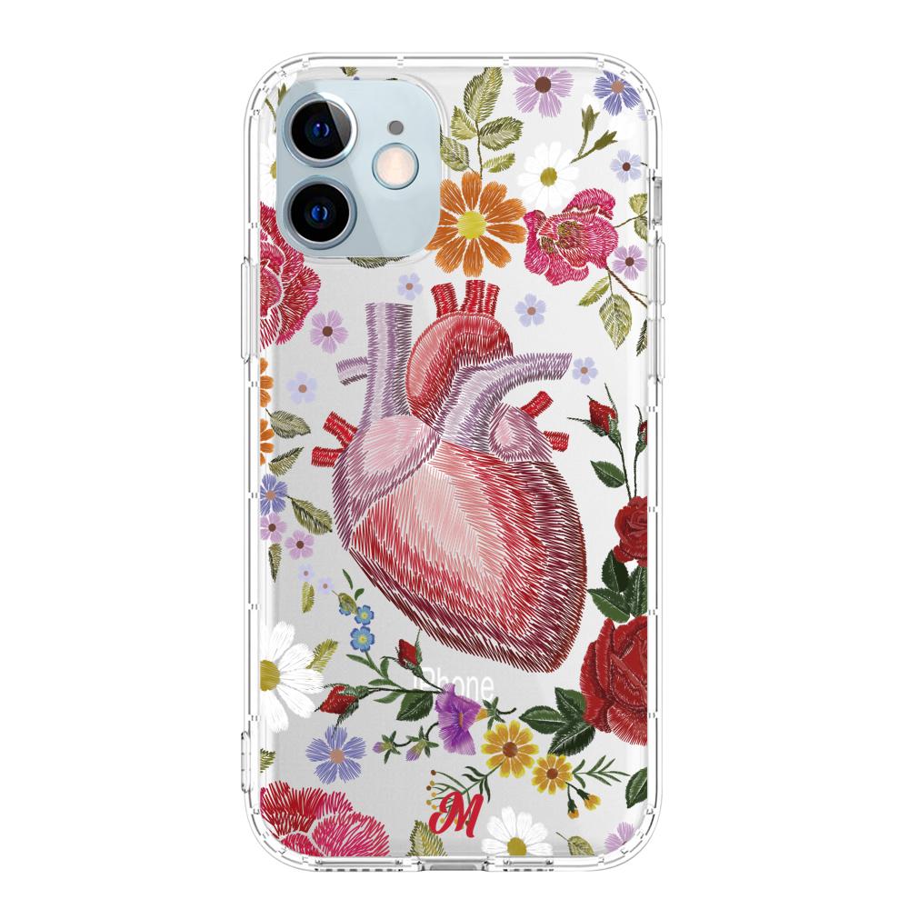 Funda Corazón con Flores iphone