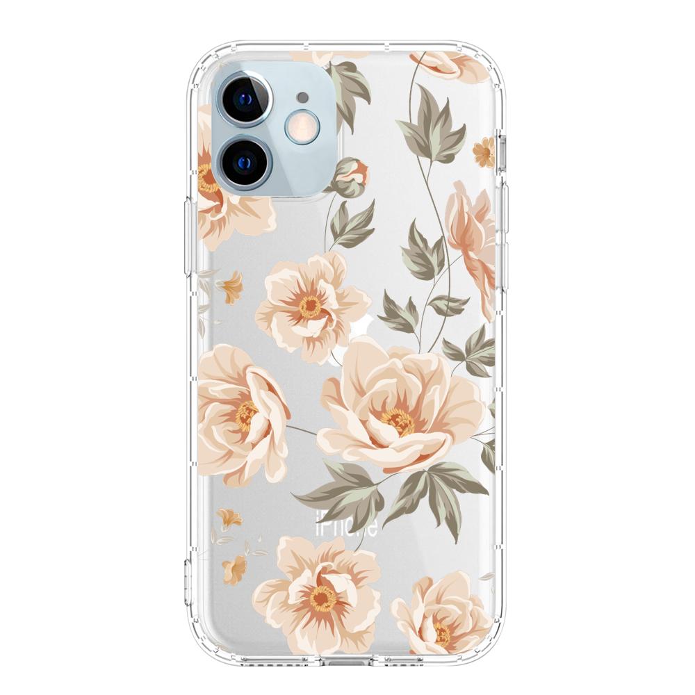 Funda de Flores Beige iphone