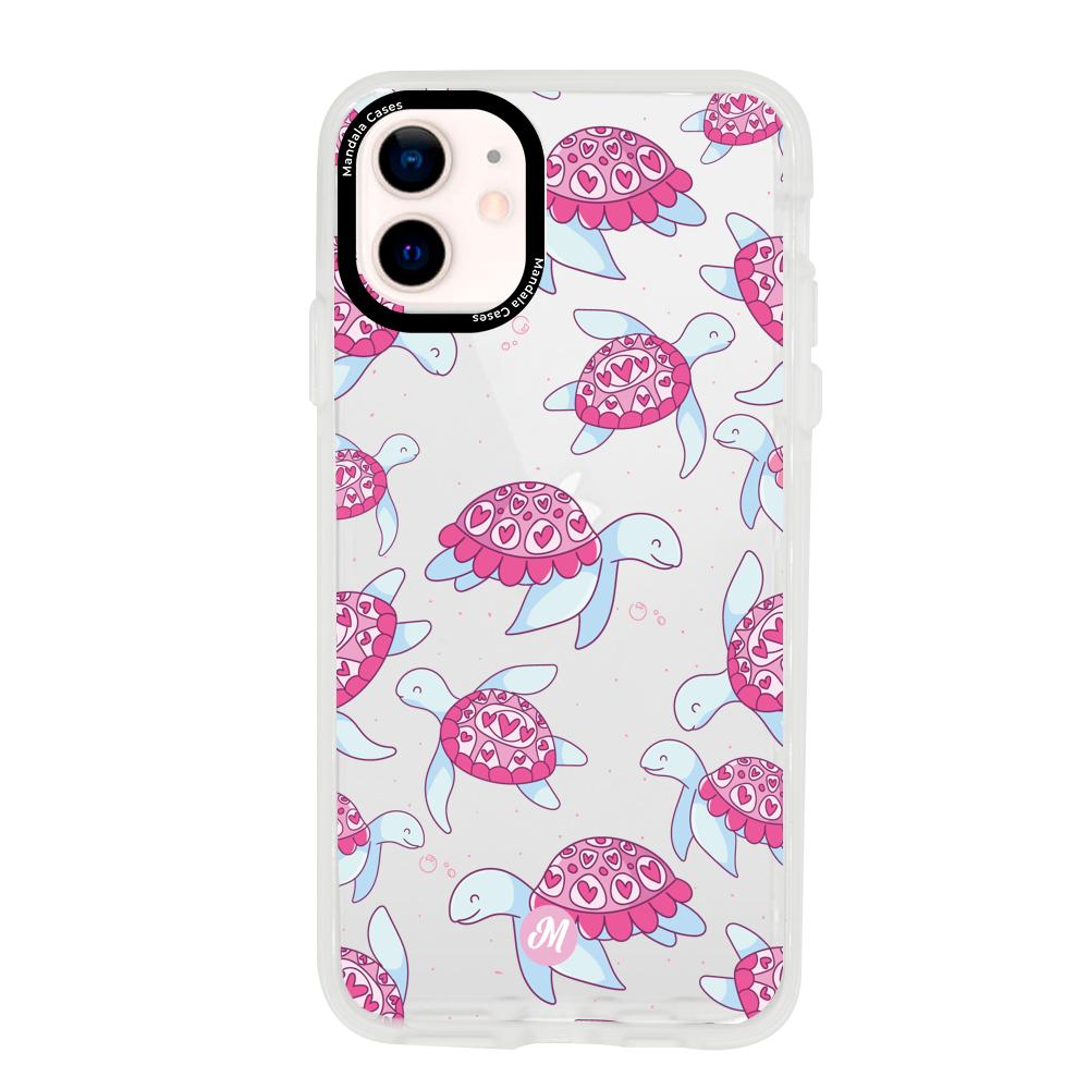 Cases para iphone 12 Mini Tortuga de amor - Mandala Cases