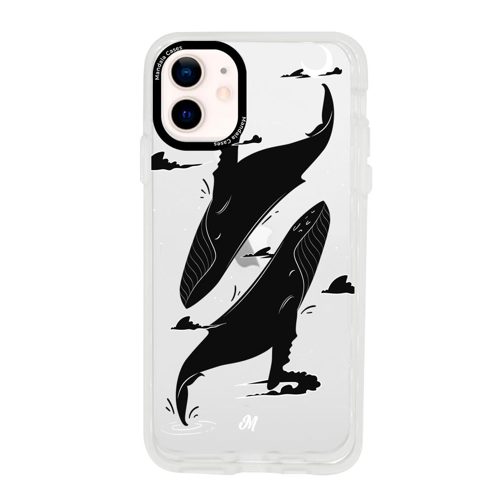 Cases para iphone 12 Mini Canto de ballena azul - Mandala Cases