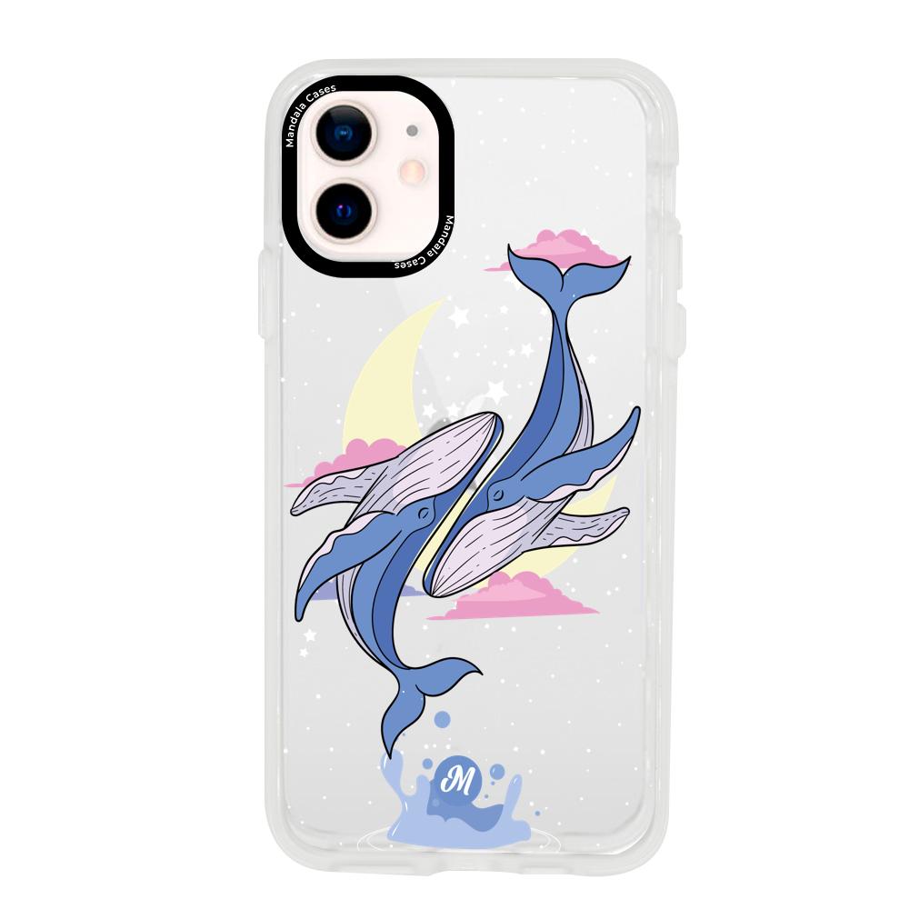 Cases para iphone 12 Mini Amor de ballenas - Mandala Cases