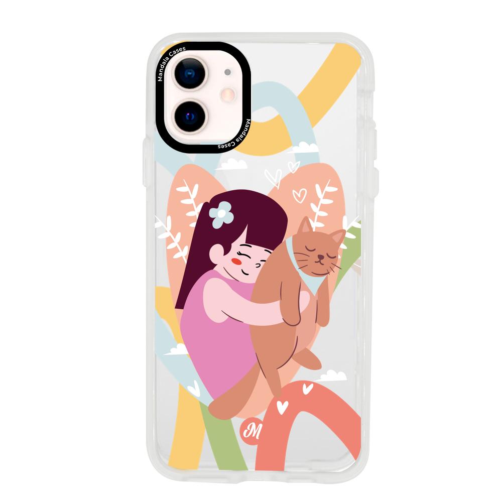 Cases para iphone 12 Mini Ronroneos de Amor - Mandala Cases