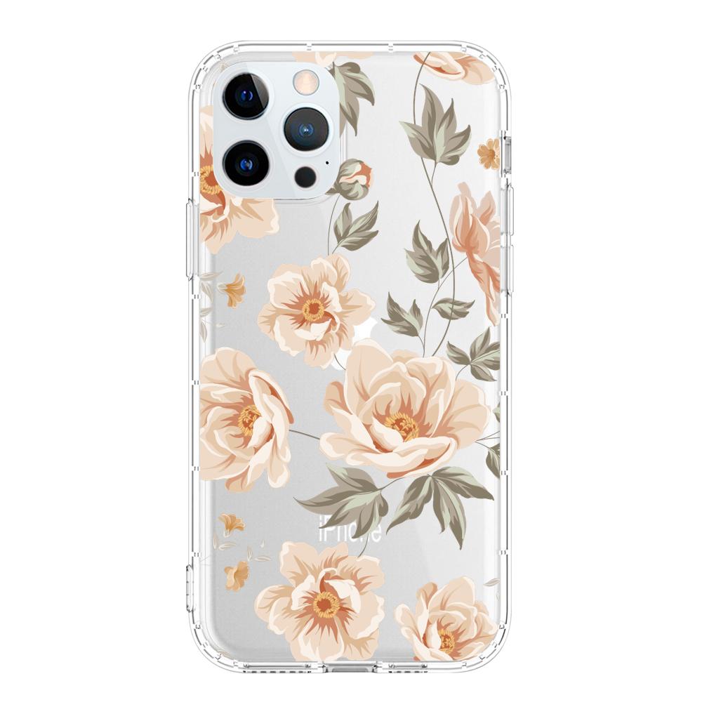 Funda de Flores Beige iphone