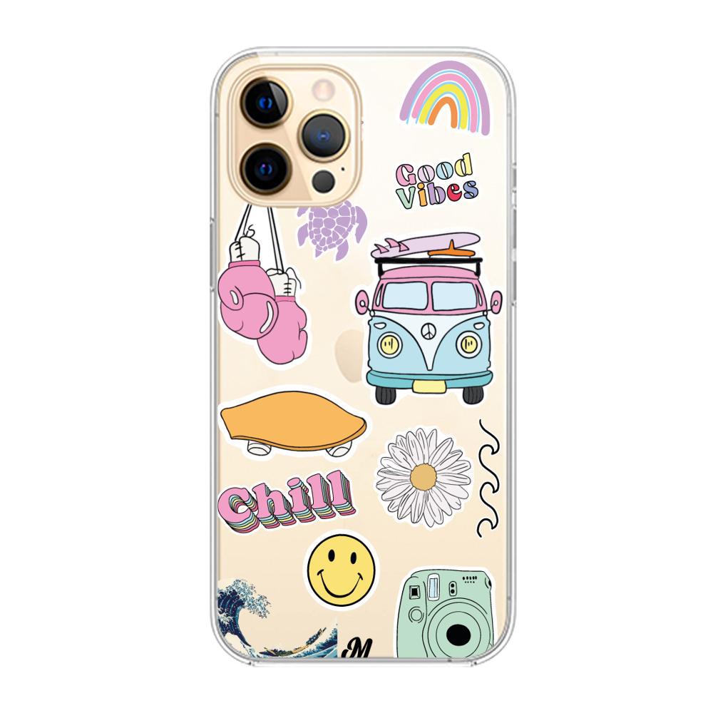 Funda Chill summer stickers iphone