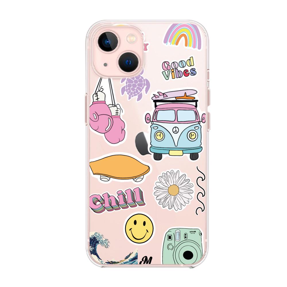 Funda Chill summer stickers iphone