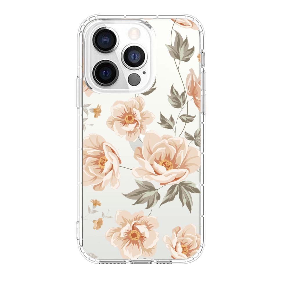 Funda de Flores Beige iphone