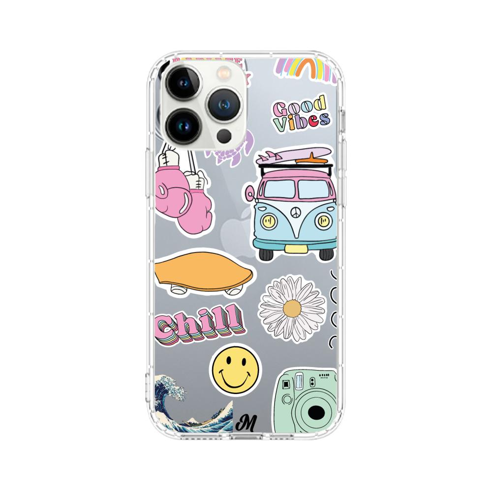 Funda Chill summer stickers iphone