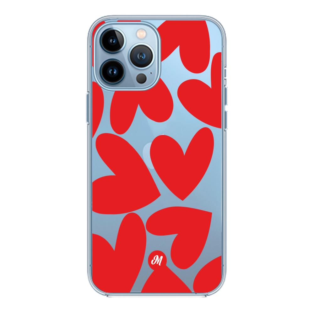 Funda Red heart transparente PROMO