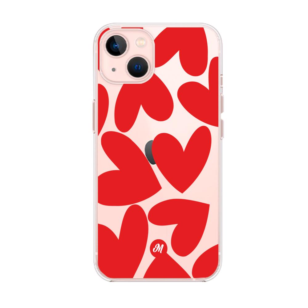 Funda Red heart transparente PROMO