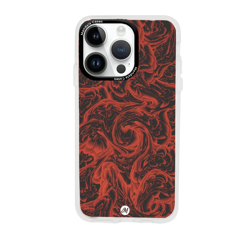 Cases para iphone 14 pro max RED ROSES - Mandala Cases