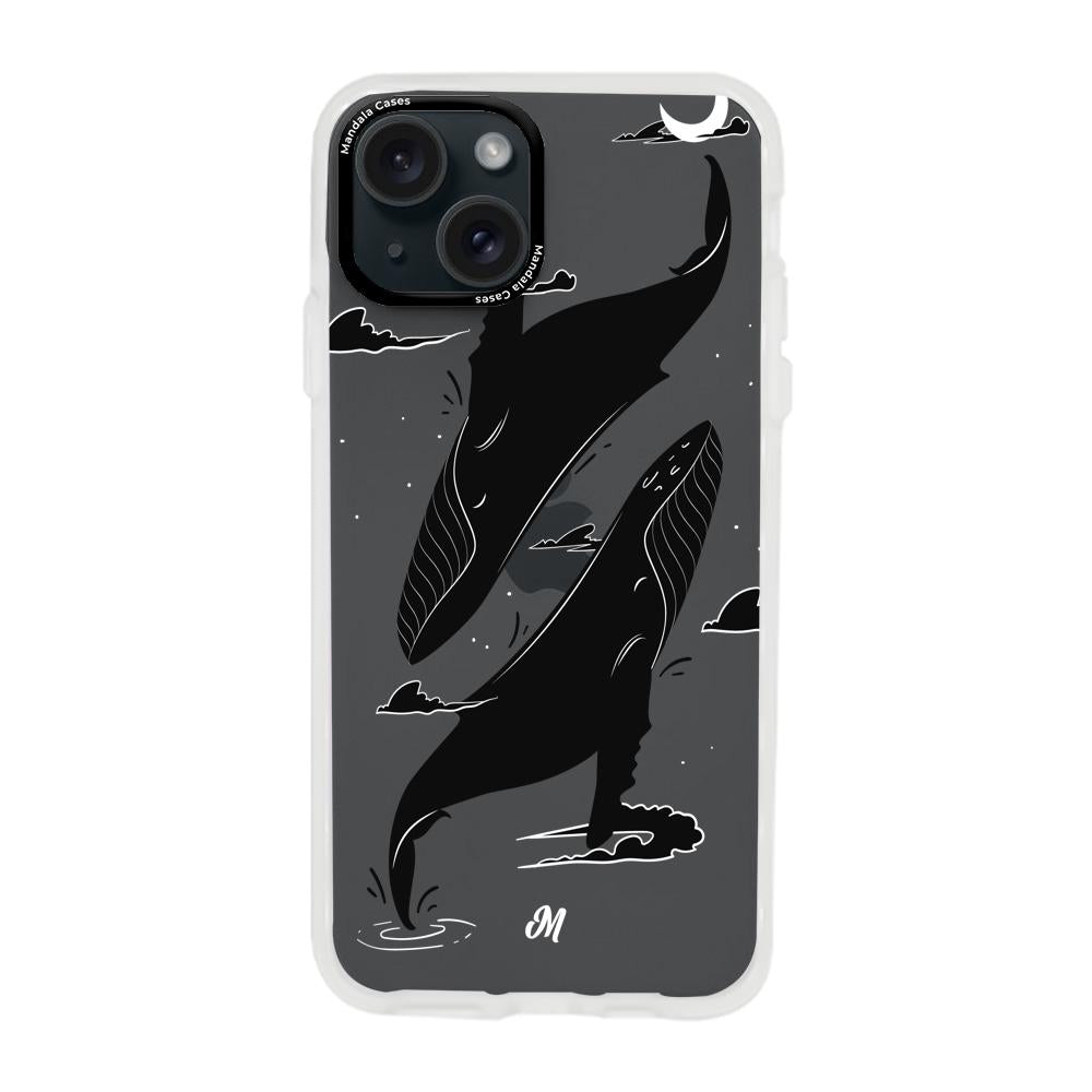 Cases para iphone 15 plus  Canto de ballena azul - Mandala Cases