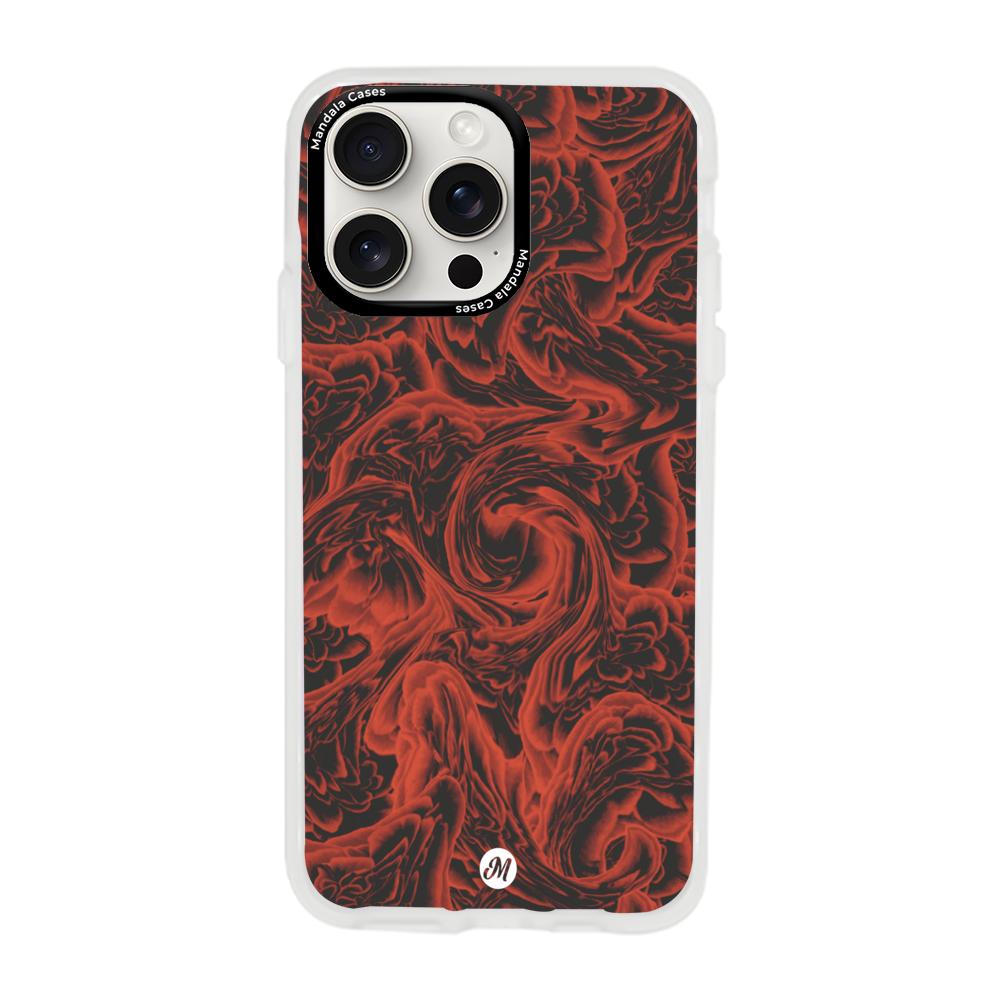 Cases para iphone 15 pro max RED ROSES - Mandala Cases