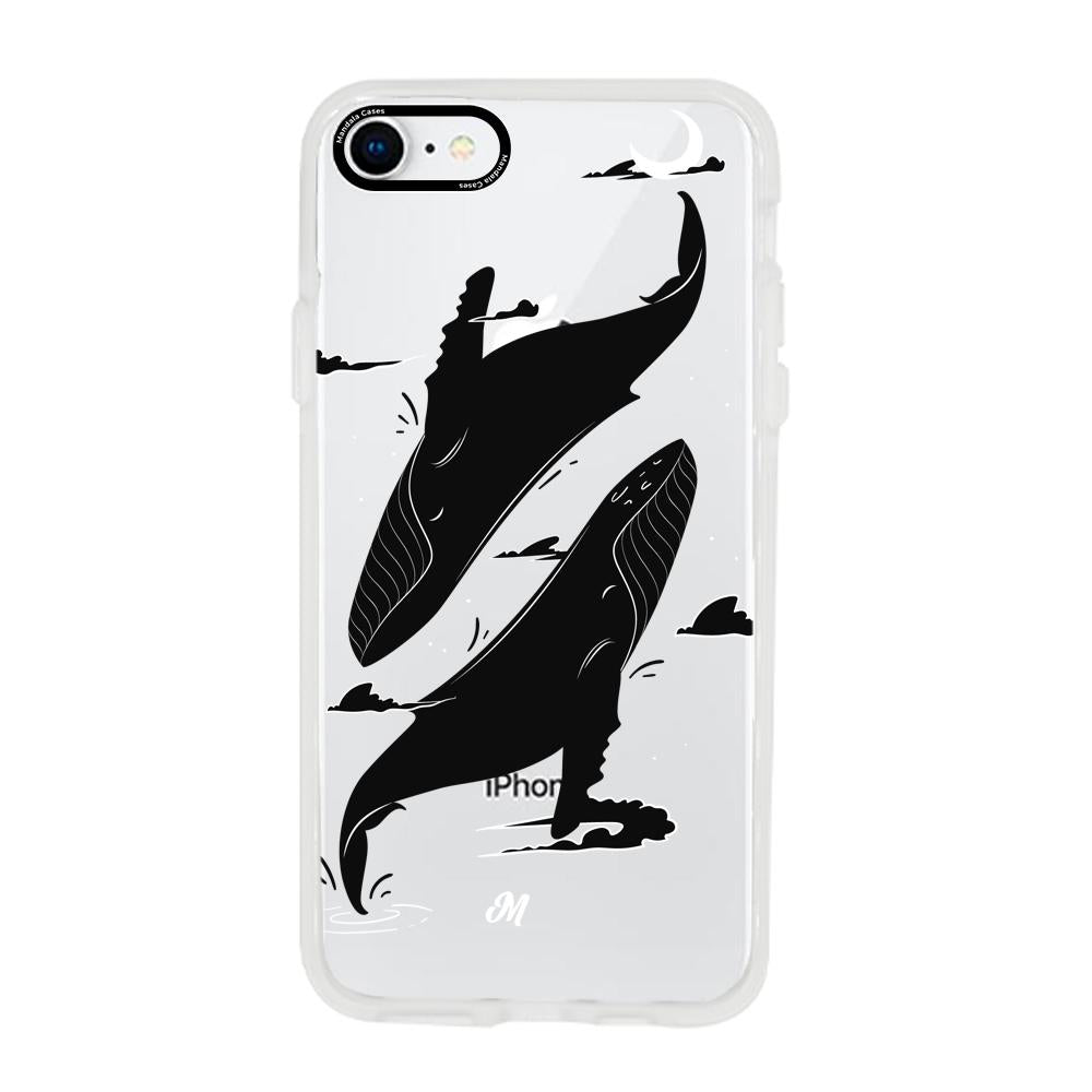 Cases para iphone 7 Canto de ballena azul - Mandala Cases