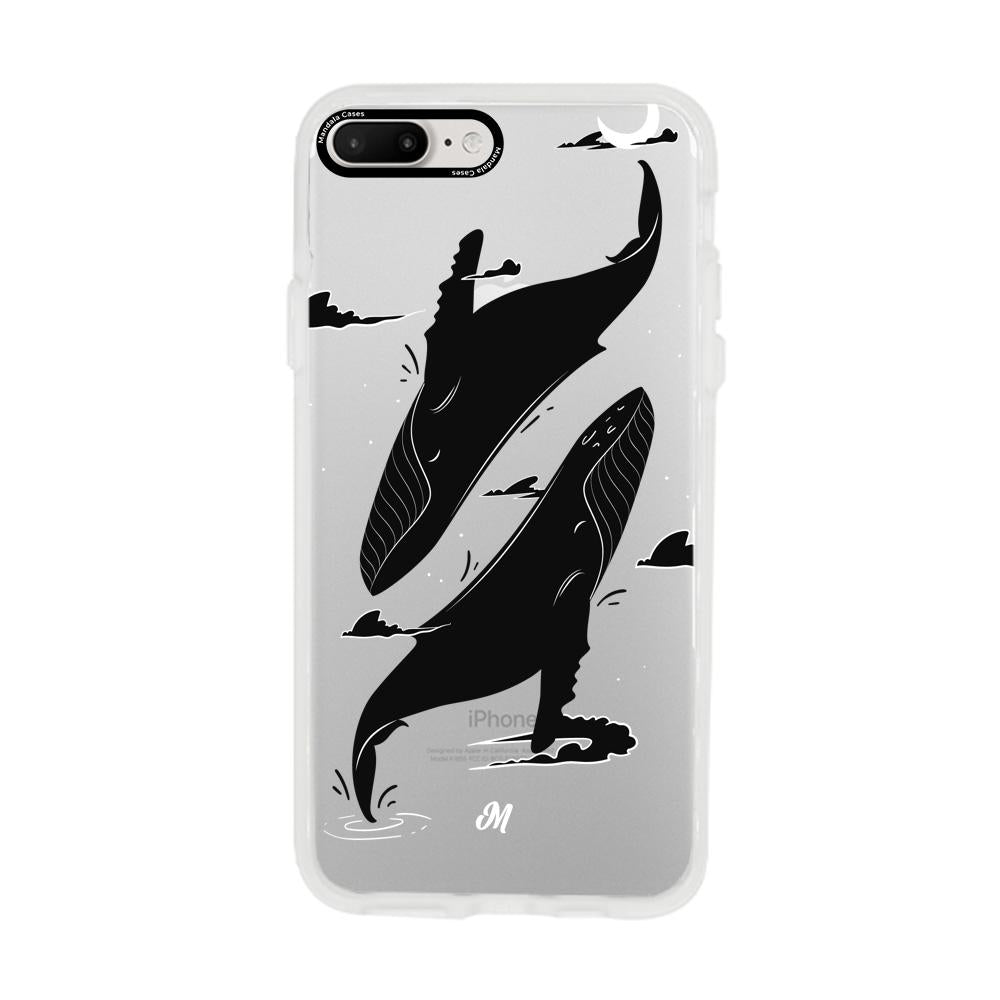 Cases para iphone 7 plus Canto de ballena azul - Mandala Cases