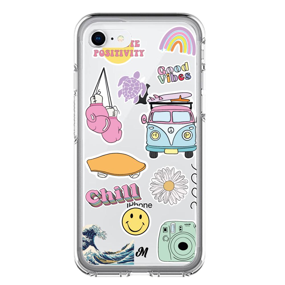 Funda Chill summer stickers iphone