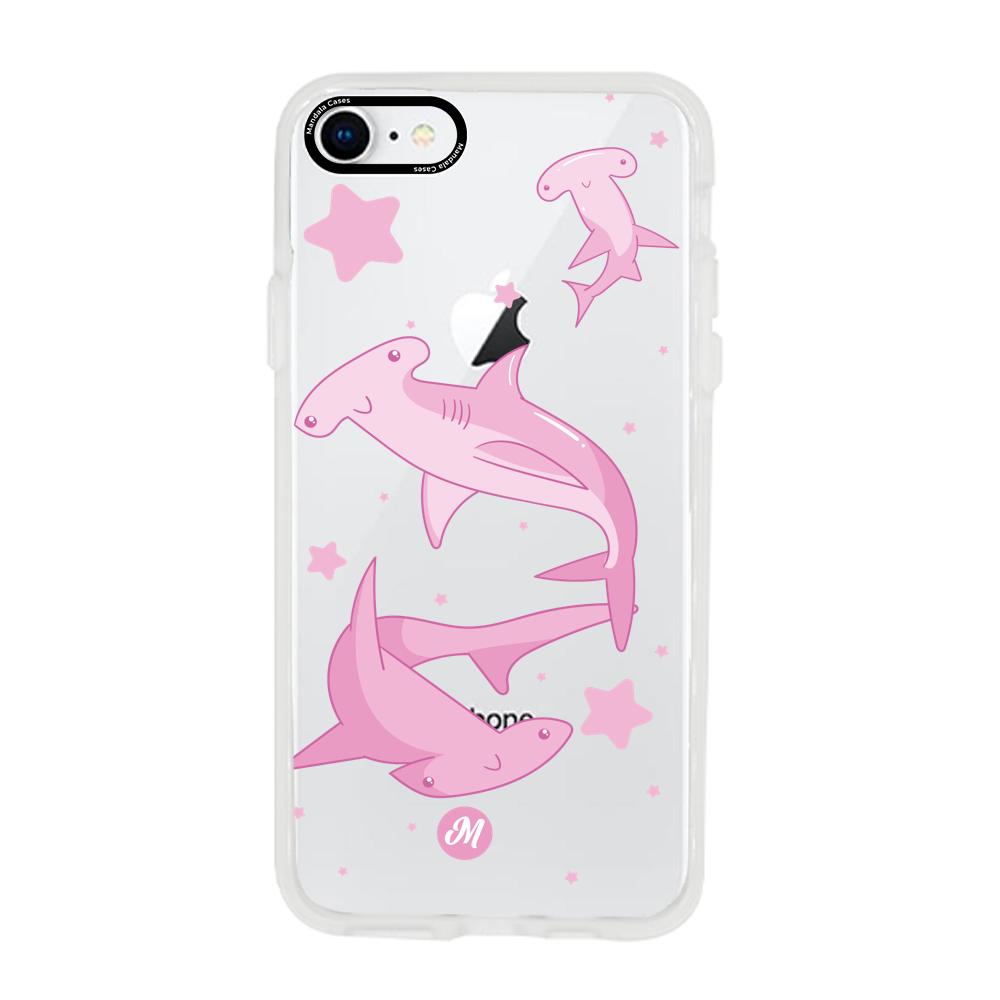 Cases para iphone SE 2020 Tiburon martillo rosa - Mandala Cases