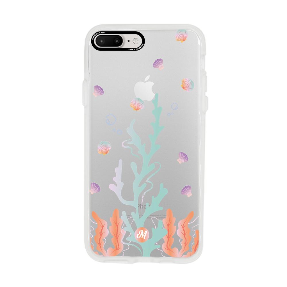 Cases para iphone 8 plus Coral Marino - Mandala Cases
