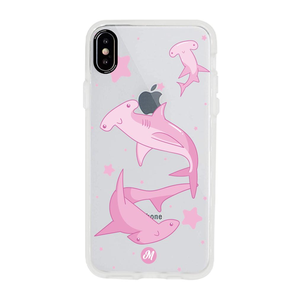 Cases para iphone x Tiburon martillo rosa - Mandala Cases